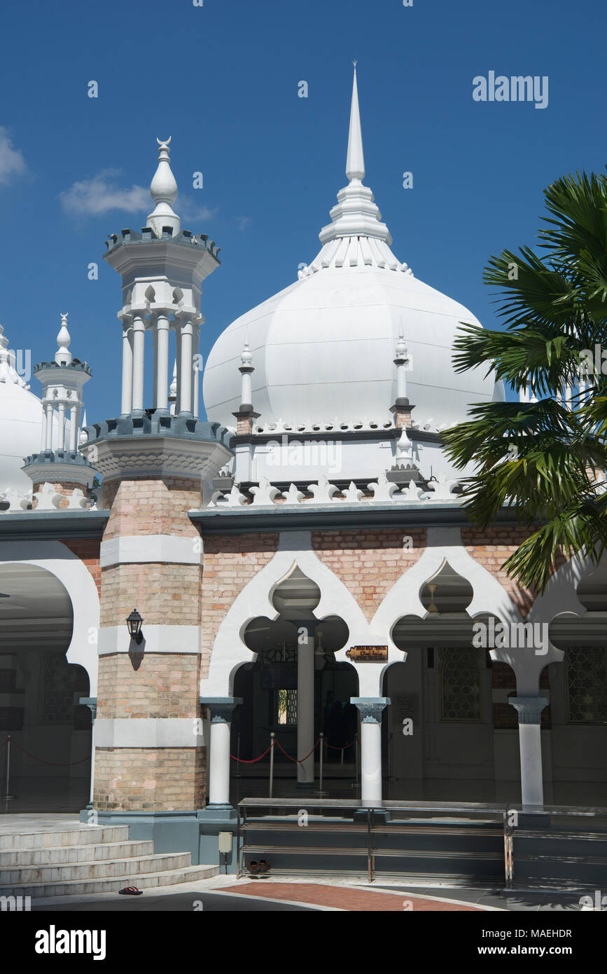 Dome Jamek Moschee Kuala Lumpur Malaysia Stockfoto