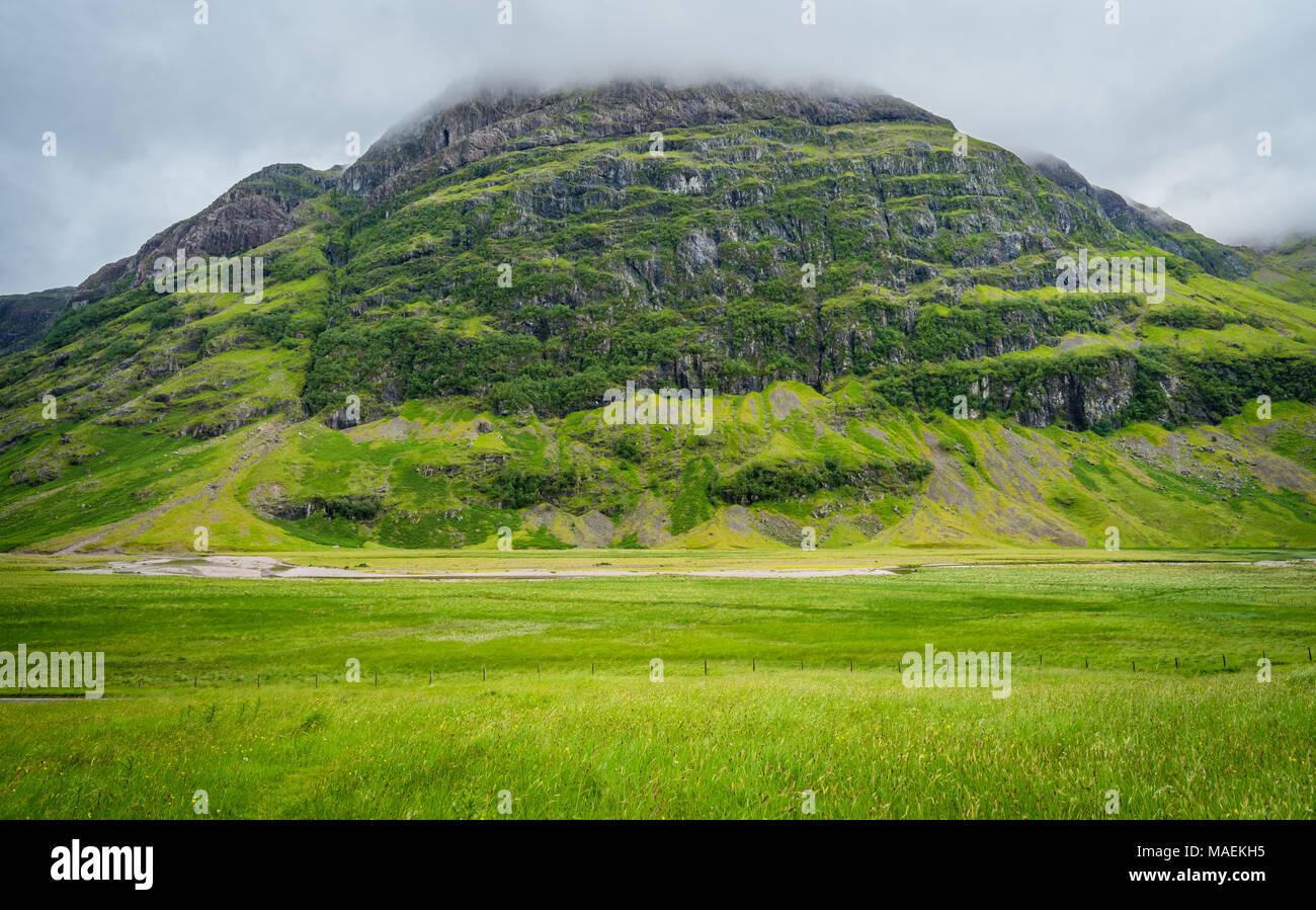 Malerische Anblick in Glencoe, Lochaber in den Bereich der schottischen Highlands. Stockfoto