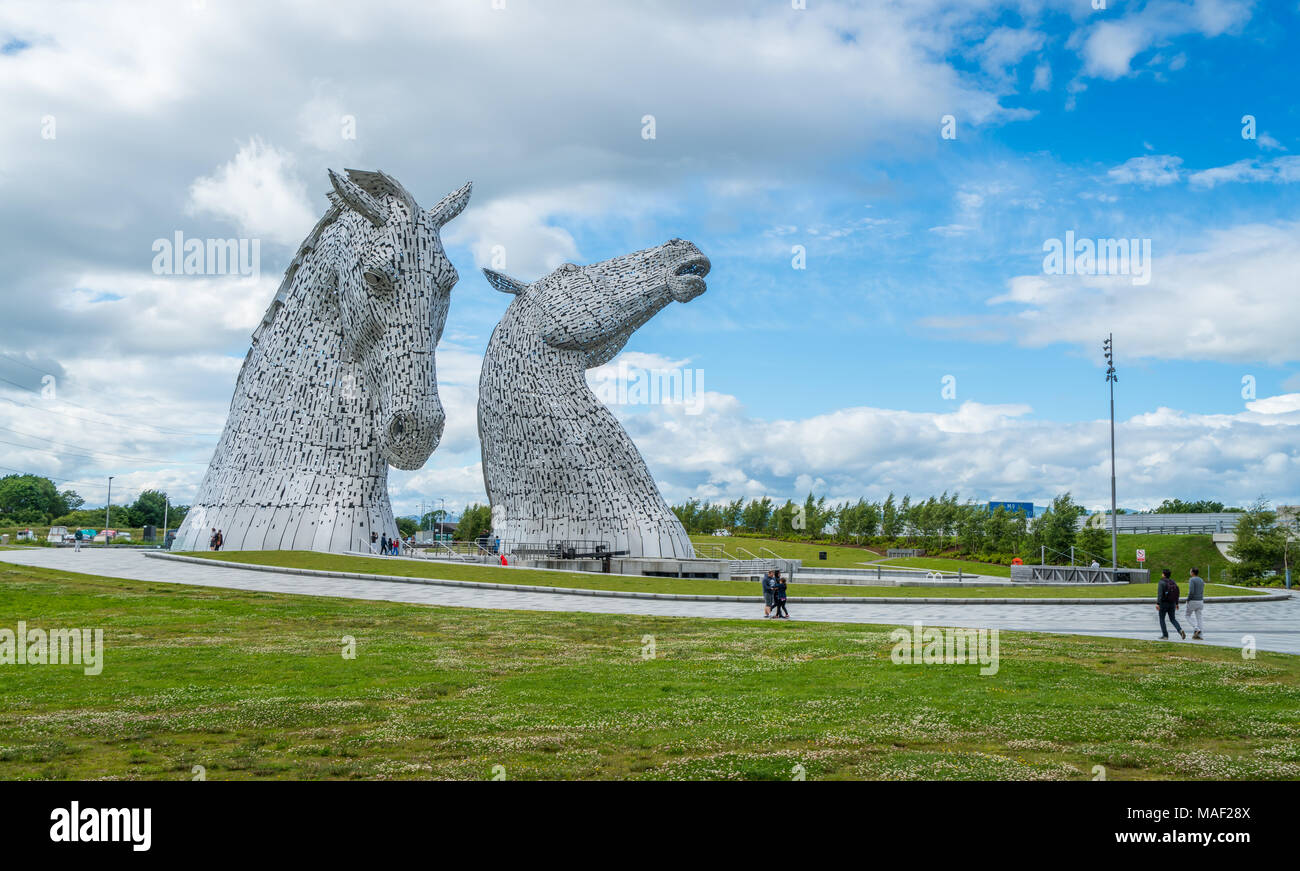 Der Aufbau Digital in einem Sommernachmittag, Falkirk, Schottland Stockfoto