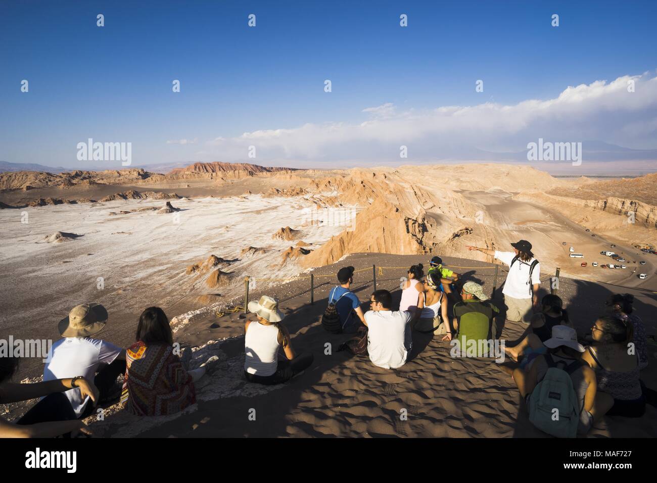 Geologischen Felsformationen des Valle de la Luna in der Atacama-wüste, Chile Stockfoto