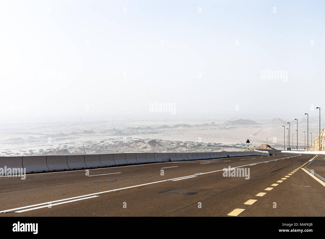 Schönen Morgen Ansicht von Jebel Hafeet Al in Al Ain, Abu Dhabi. Stockfoto