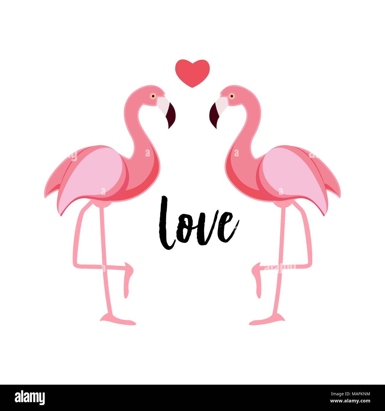 Susser Flamingo Ausgeschnittene Stockfotos Und Bilder Alamy