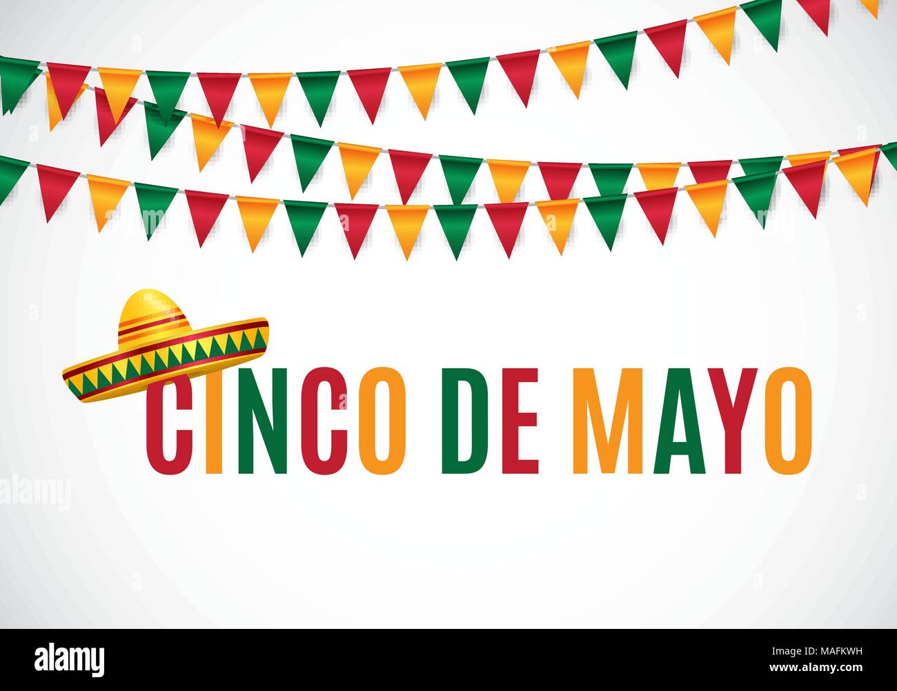 Cinco de Mayo urlaub Hintergrund. Vector Illustration Stock Vektor