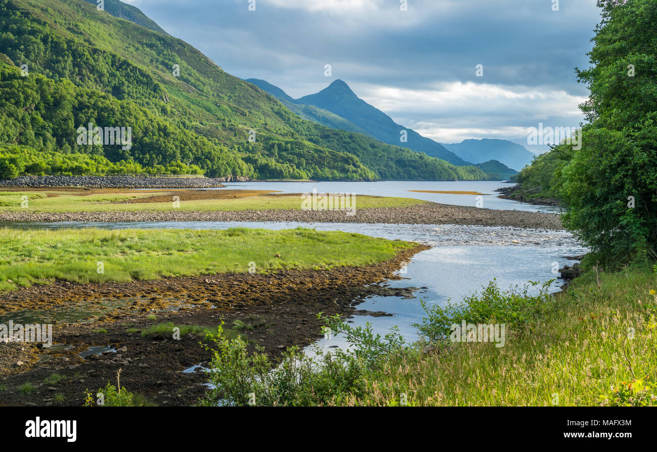 Loch Leven von Kinlochleven gesehen, in Perth und Kinross Rat, Central Scotland. Stockfoto