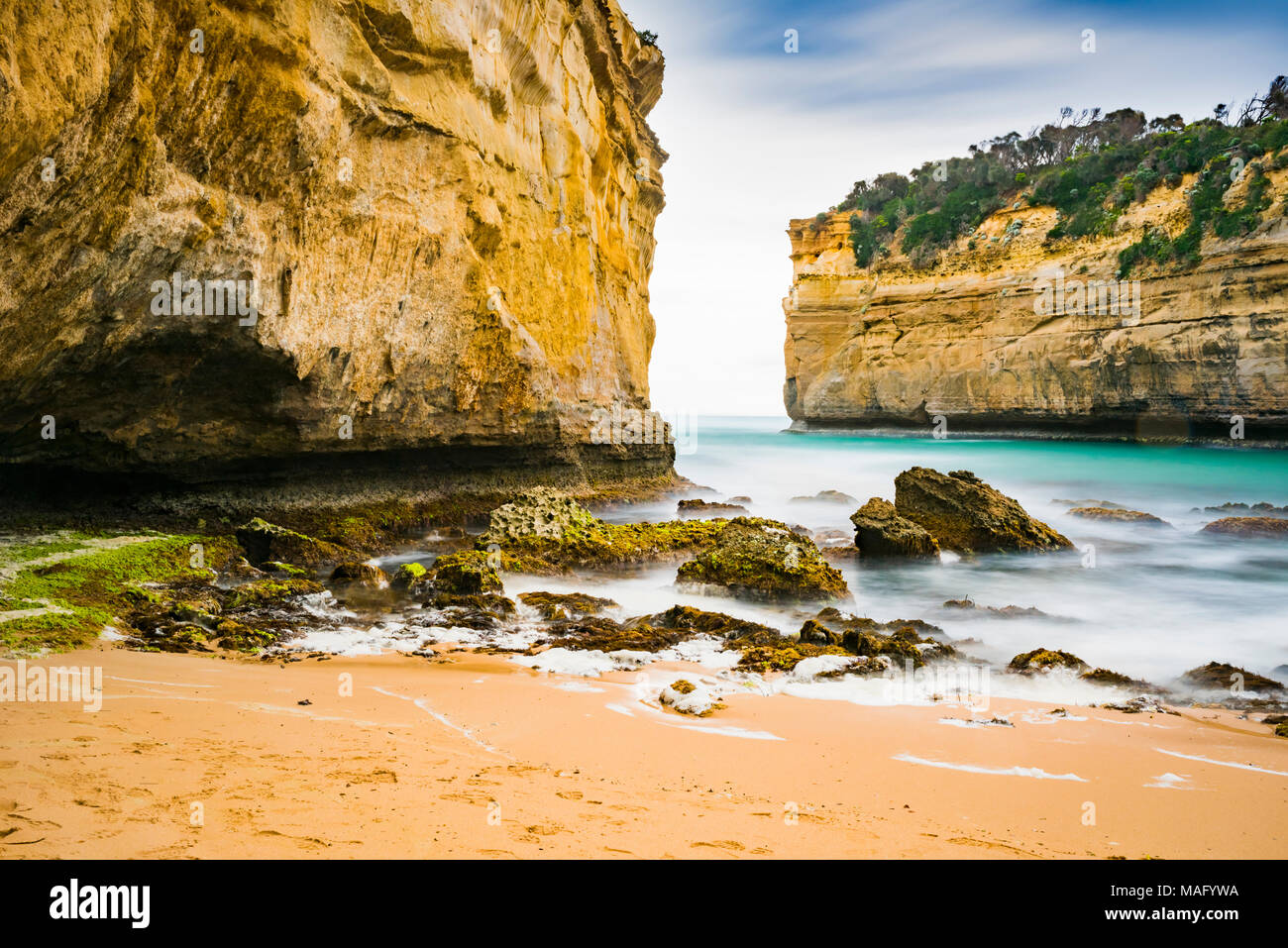 Loch Ard Gorge entlang der Great Ocean Road in Victoria, Australien Stockfoto