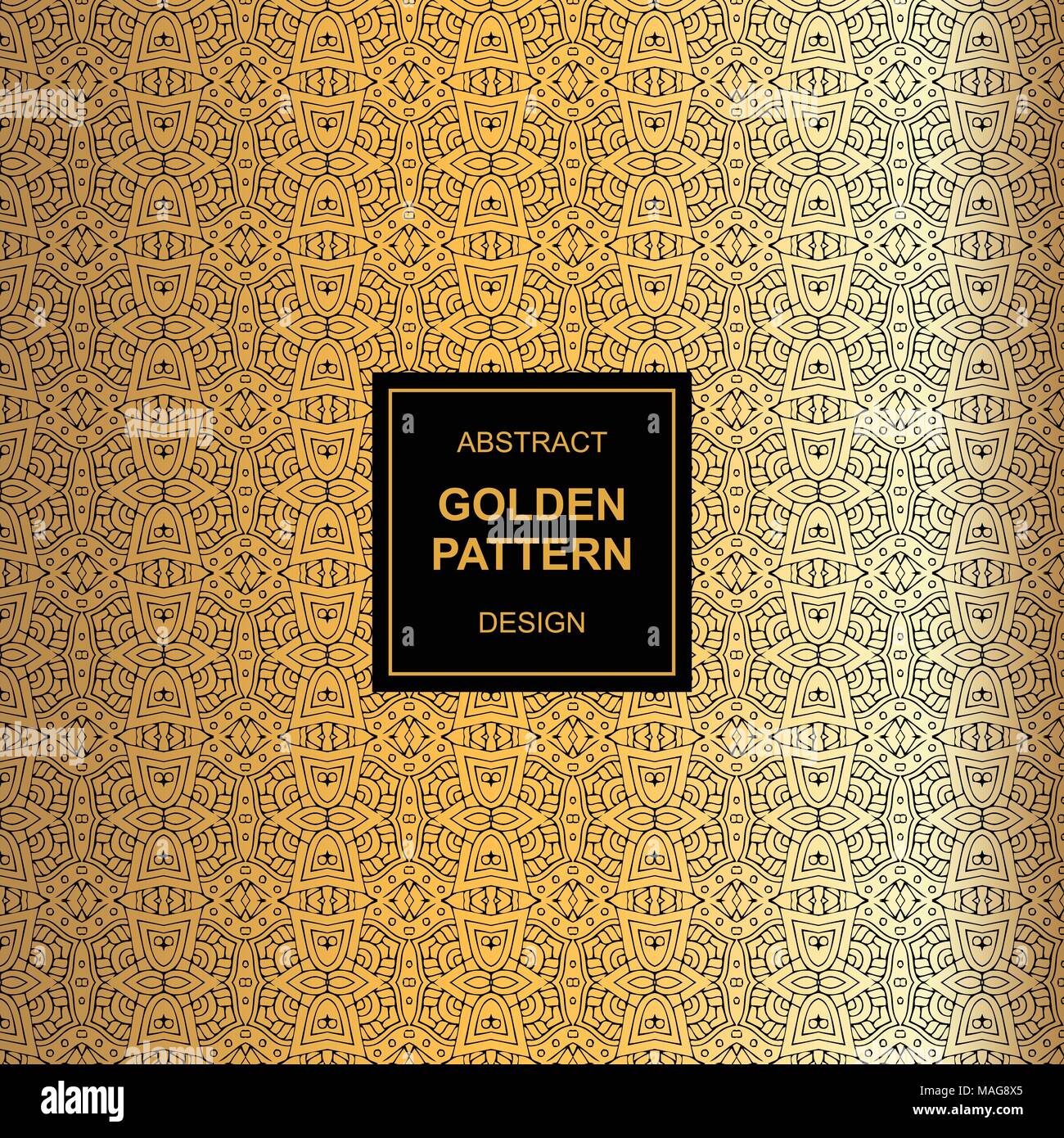 Abstrakte golden pattern Design auf Maya Stil Kunstwerke mit verschiedenen Hintergründen in vektorbasierte Stock Vektor