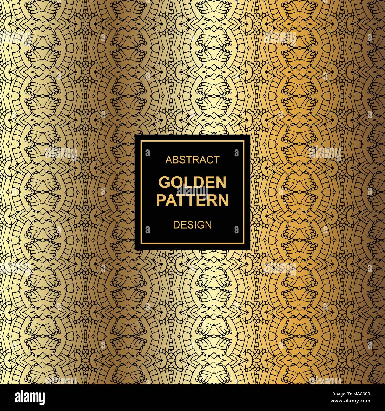Abstrakte golden pattern Design auf Maya Stil Kunstwerke mit verschiedenen Hintergründen in vektorbasierte Stock Vektor