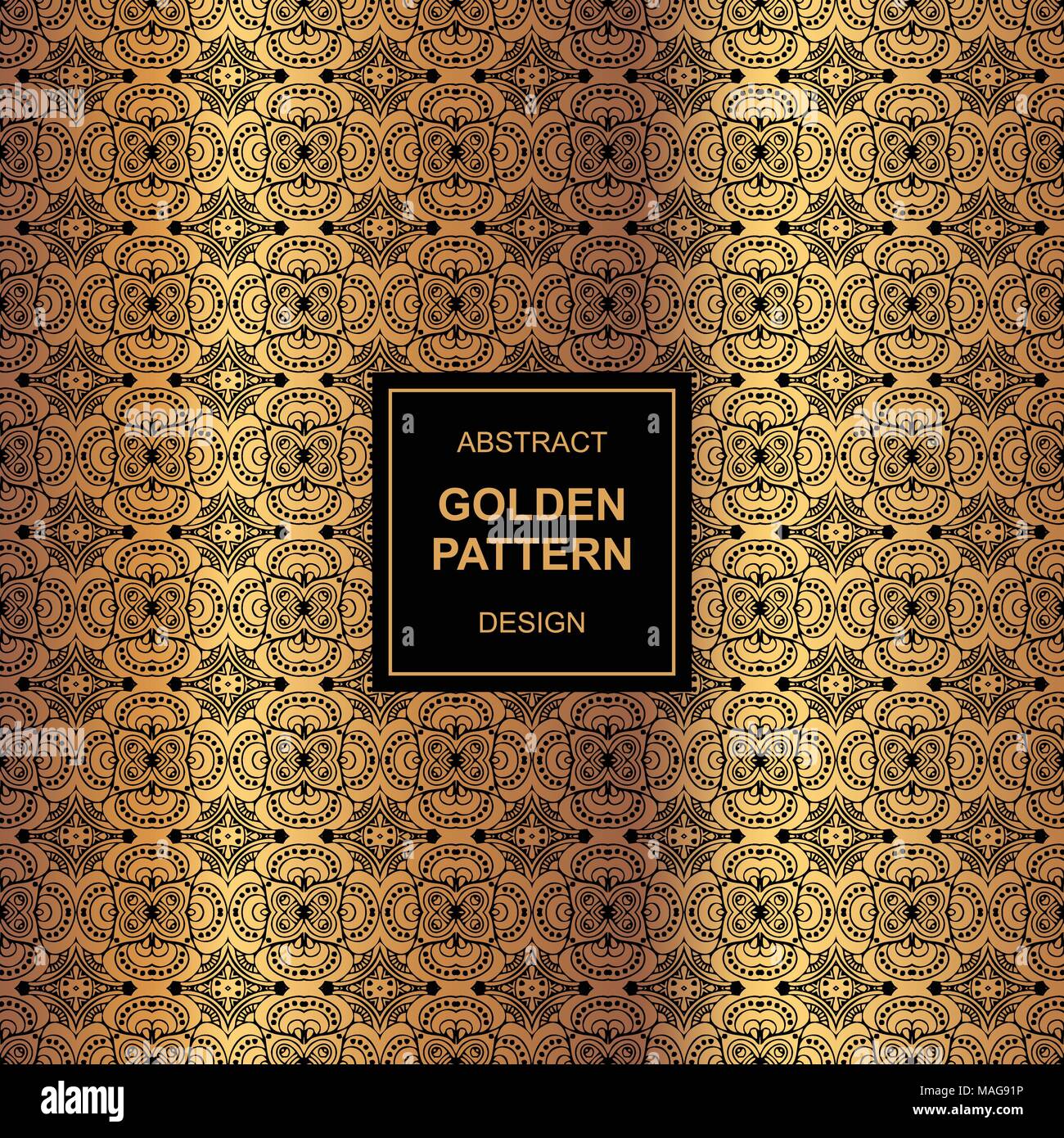 Abstrakte golden pattern Design auf Maya Stil Kunstwerke mit verschiedenen Hintergründen in vektorbasierte Stock Vektor