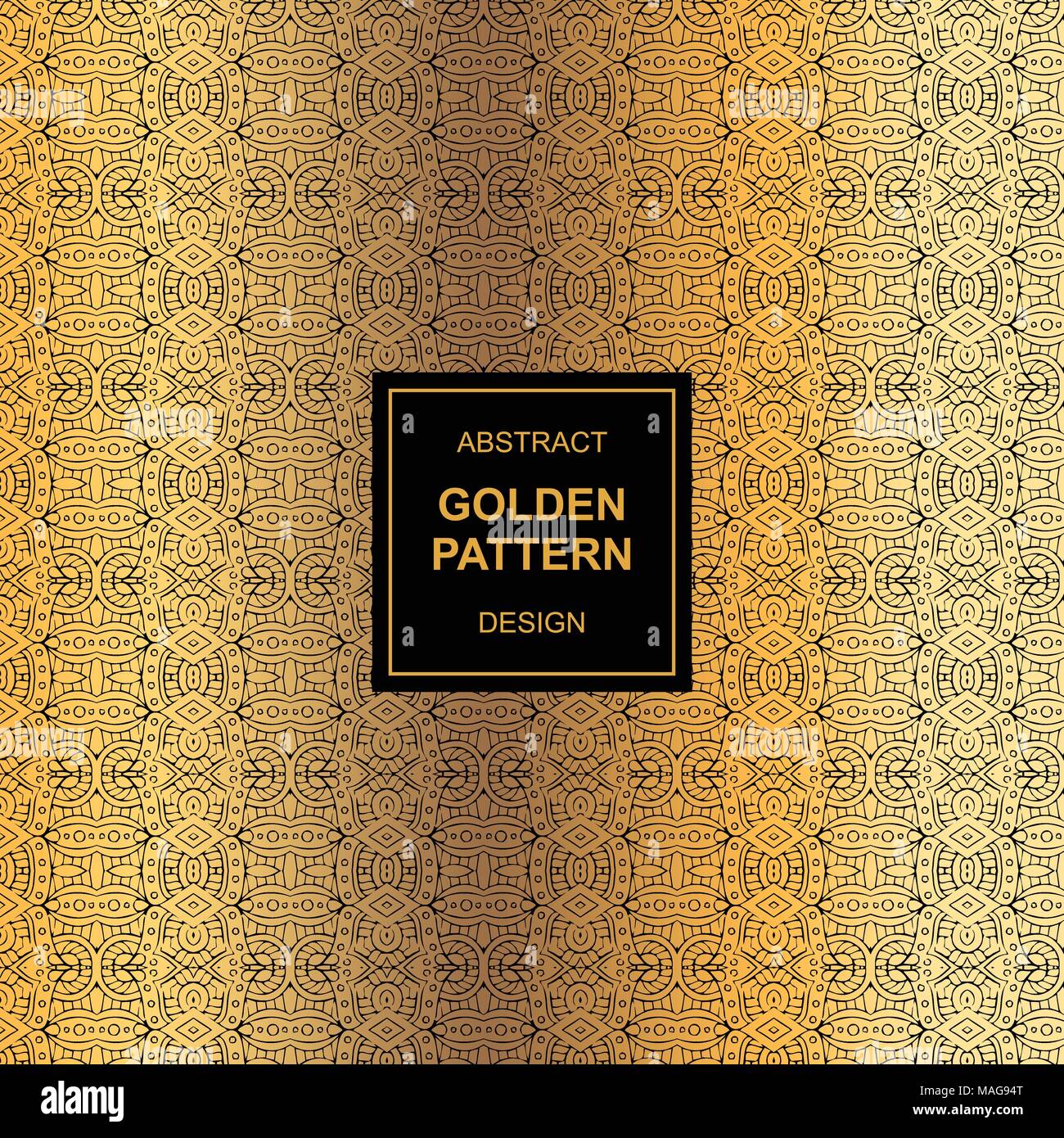 Abstrakte golden pattern Design auf Maya Stil Kunstwerke mit verschiedenen Hintergründen in vektorbasierte Stock Vektor