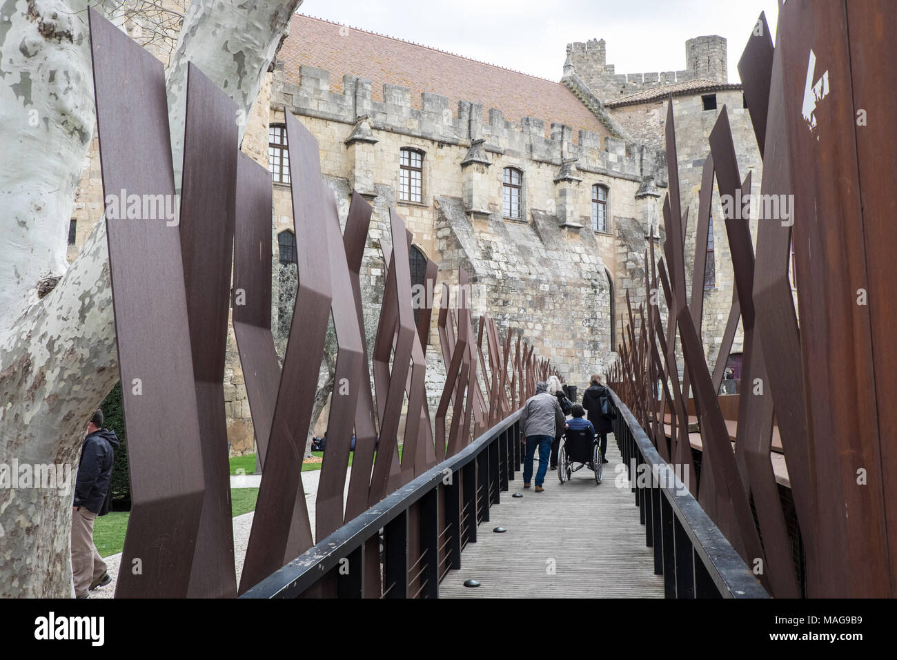Palais des archevêques, des Erzbischofs, Palast, Mitte, der, Narbonne, Aude, Royal, Süden, von, Frankreich, Frankreich, Französisch, Europa, Europäischen, Stockfoto