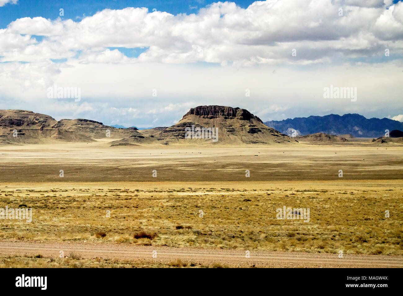 Eine steinige Wüste Berg in der Wüste von Utah. Stockfoto