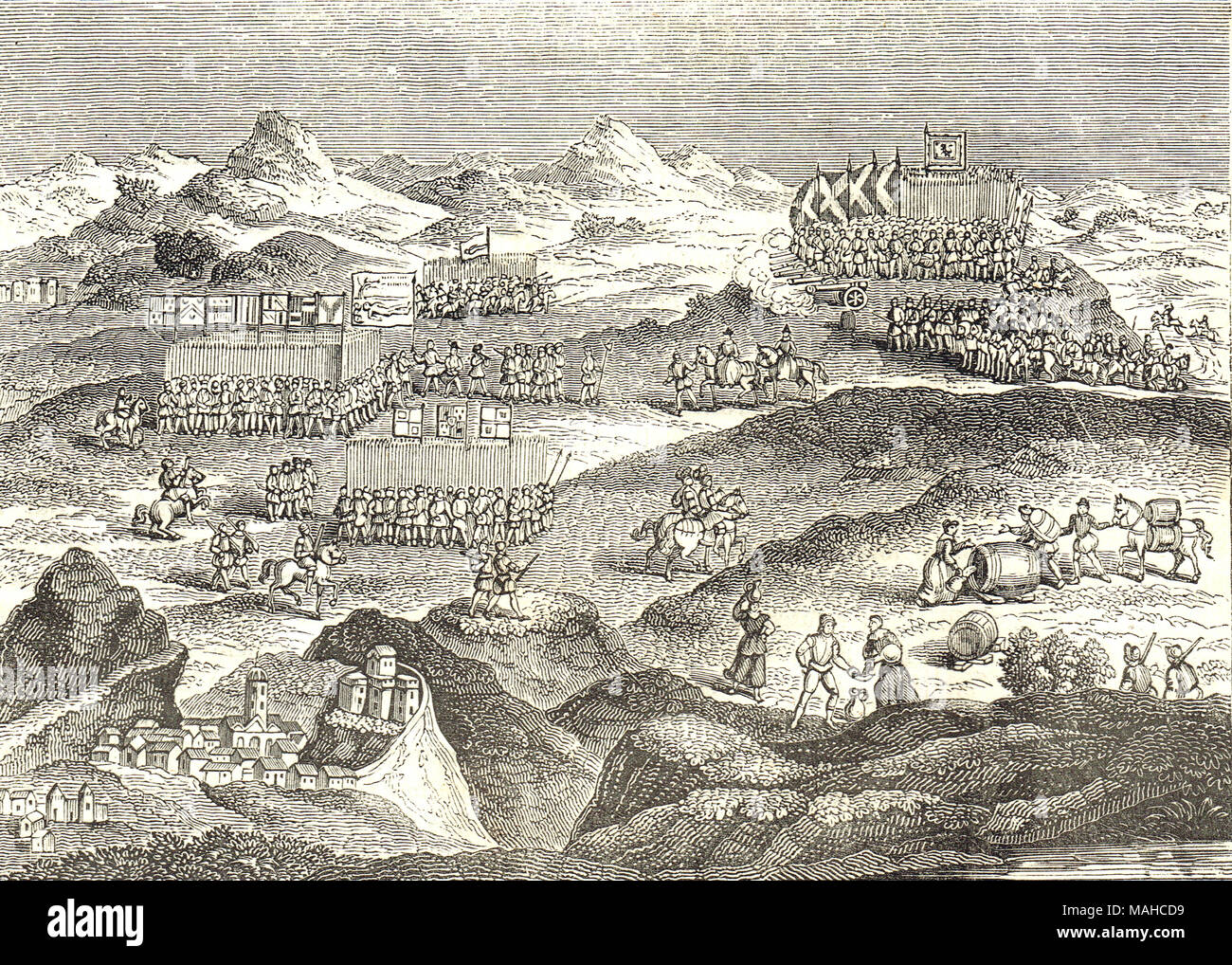Schlacht von carberry Hill, 15. Juni 1567 Stockfoto