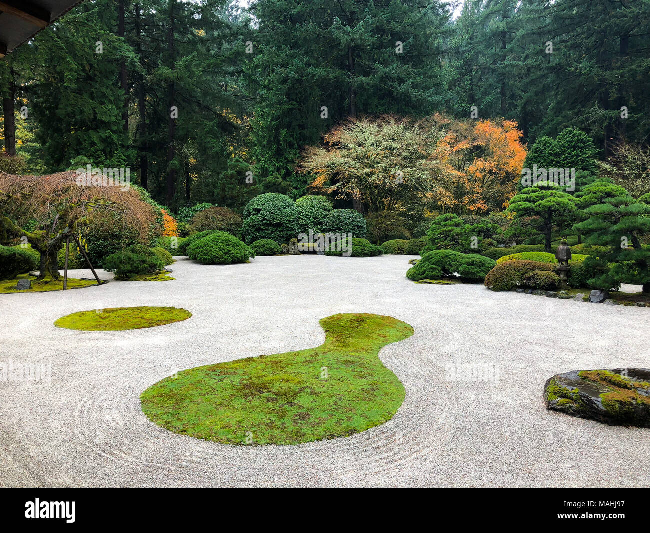 Japanese Garden Portland Oregon Stockfoto