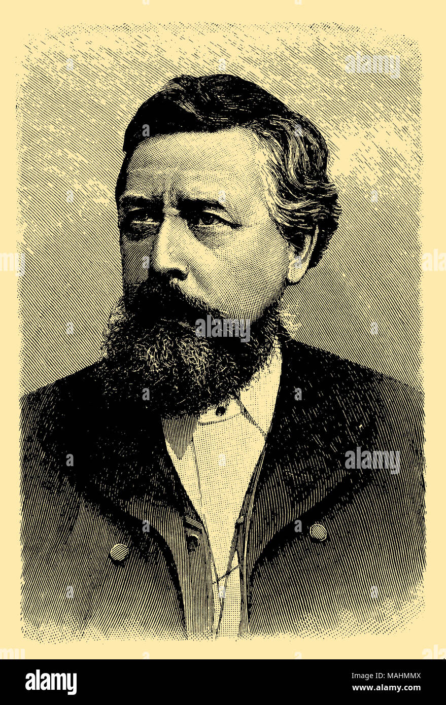 Wilhelm Liebknecht (1826-1900), Stockfoto