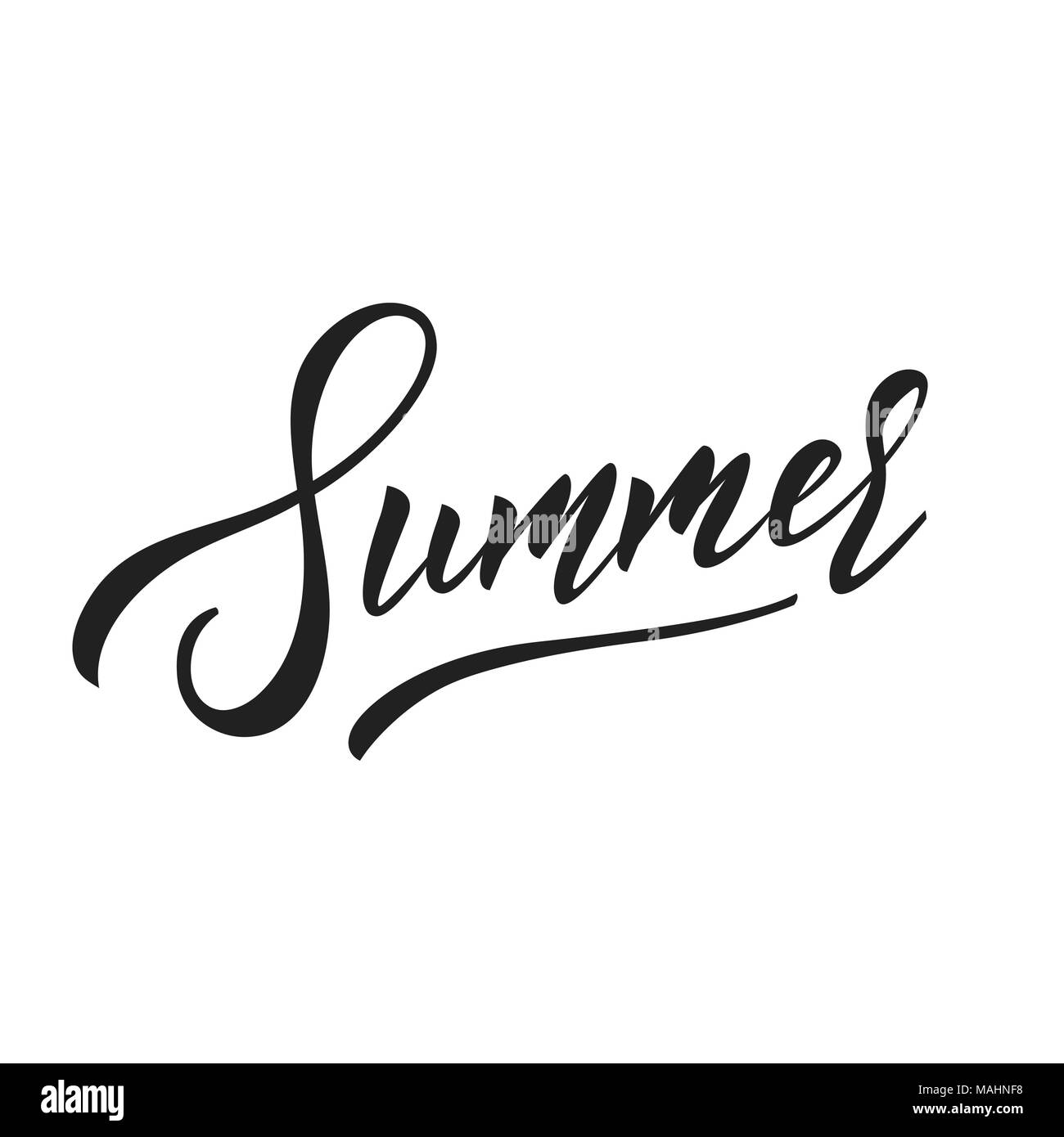 Sommer. Script Schrift Sommer Design. Trendy Sommer Typografie Stock Vektor
