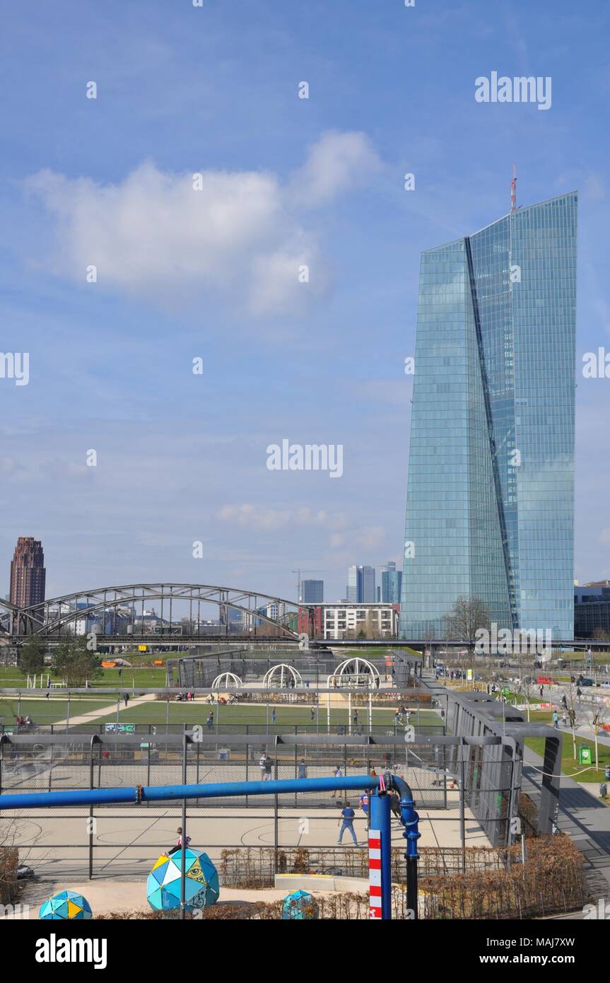 Europäische Zentralbank (EZB), Frankfurt am Main, Deutschland Stockfoto