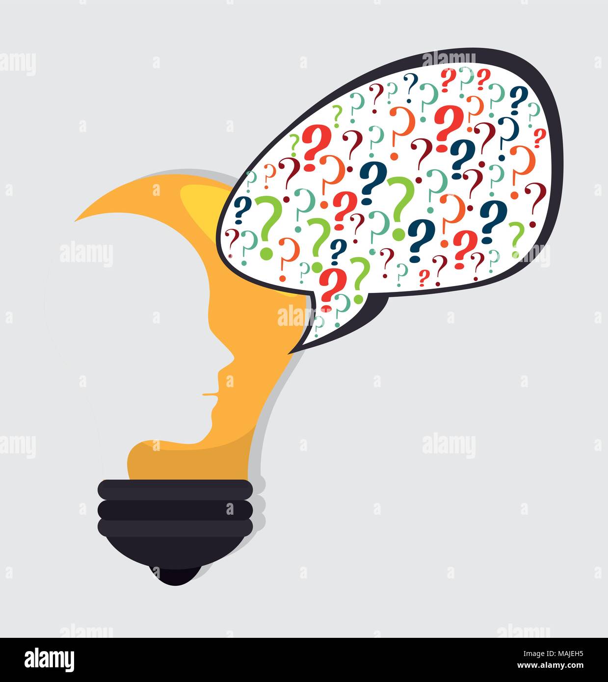 Große Idee, Kreativität und Intelligenz theme Design, Vektor, Abbildung Stock Vektor