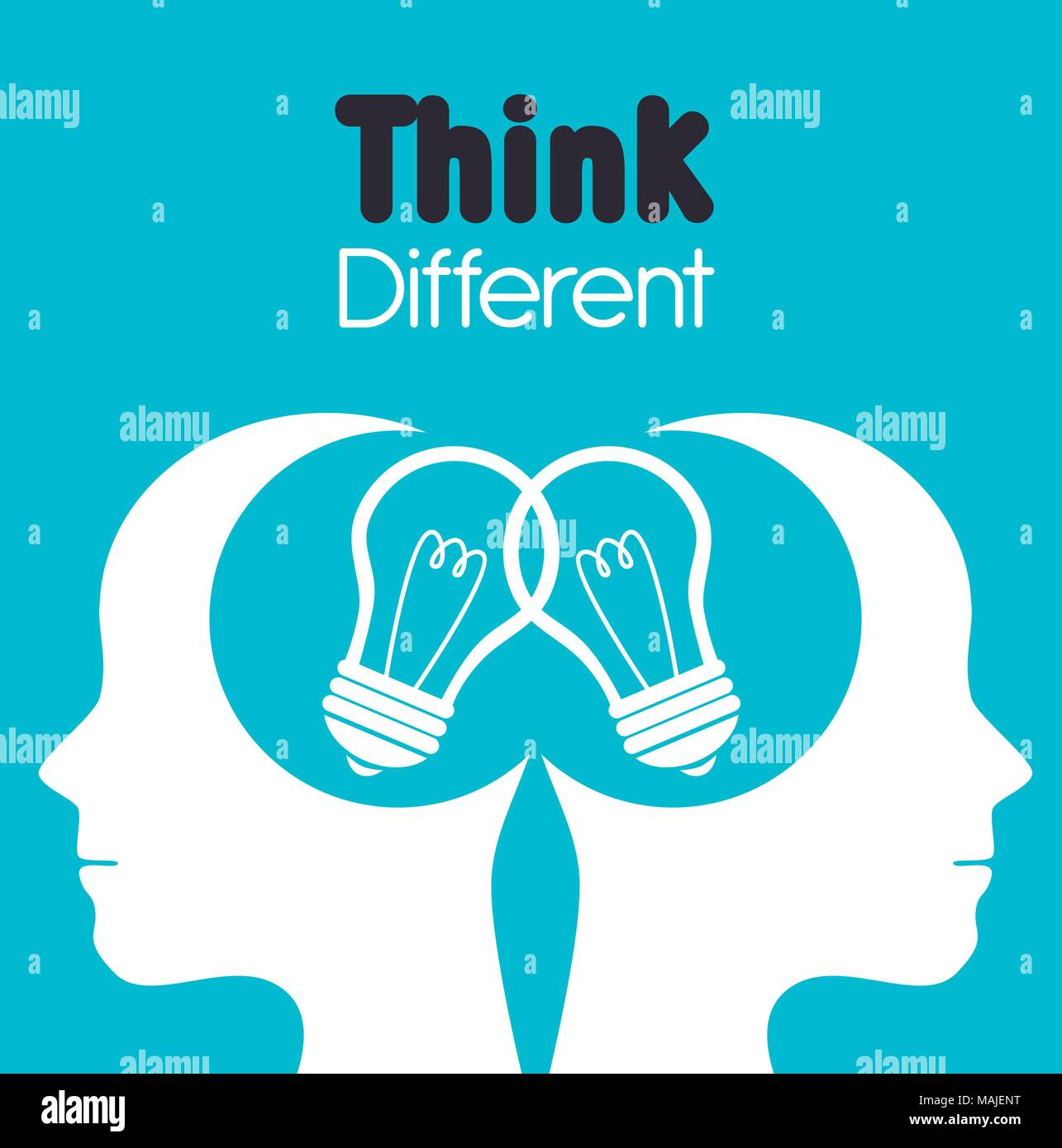 Große Idee, Kreativität und Intelligenz theme Design, Vektor, Abbildung Stock Vektor