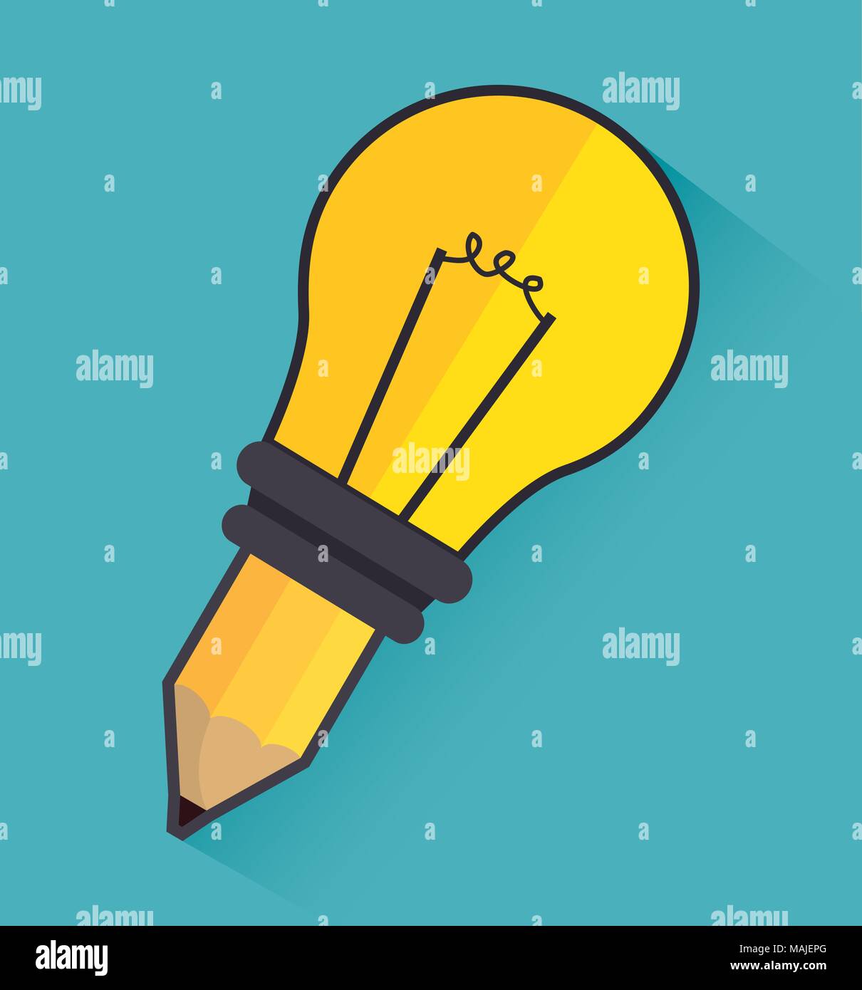 Große Idee, Kreativität und Intelligenz theme Design, Vektor, Abbildung Stock Vektor