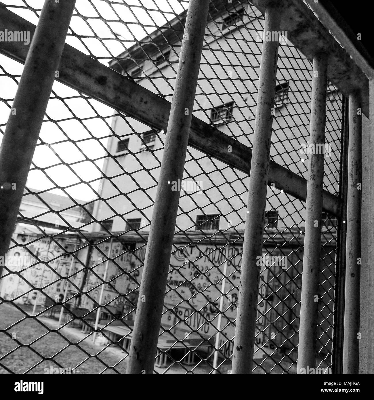 Montluc Gefängnis, National Memorial der Französischen Residtance, Lyon, Frankreich Stockfoto