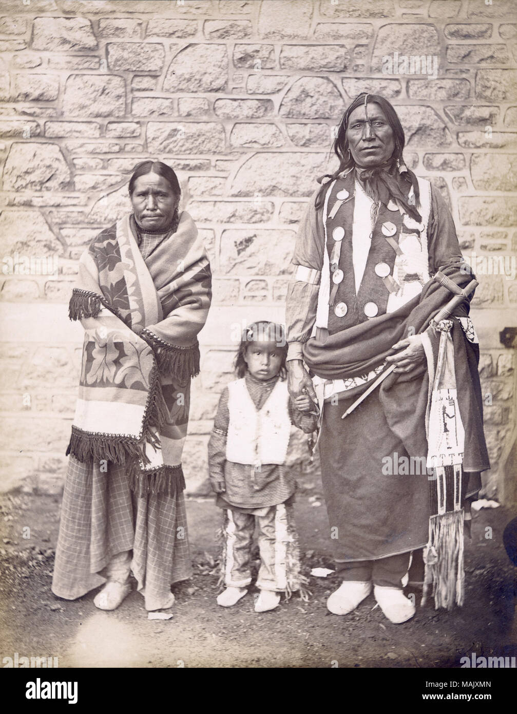 Titel: 'Sioux Familie." Abteilung für Anthropologie, 1904 Messe der Welt. . 1904. Jessie Tarbox Beals (zugeschrieben) Stockfoto