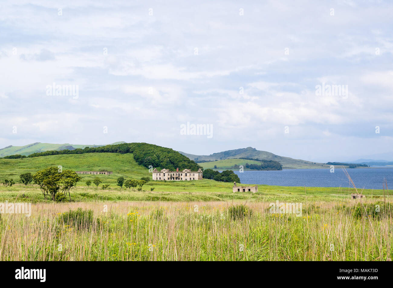 Die Fernöstliche Landschaft der Krabbe Halbinsel Stockfoto