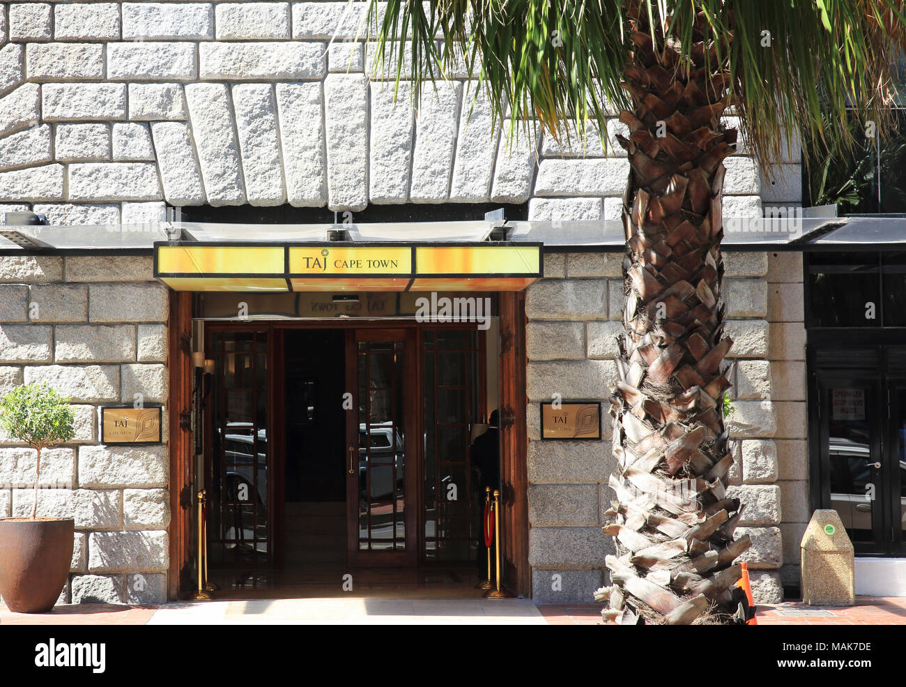 Das Taj Hotel, auf Wale Street, im Stadtzentrum von Kapstadt, Südafrika Stockfoto