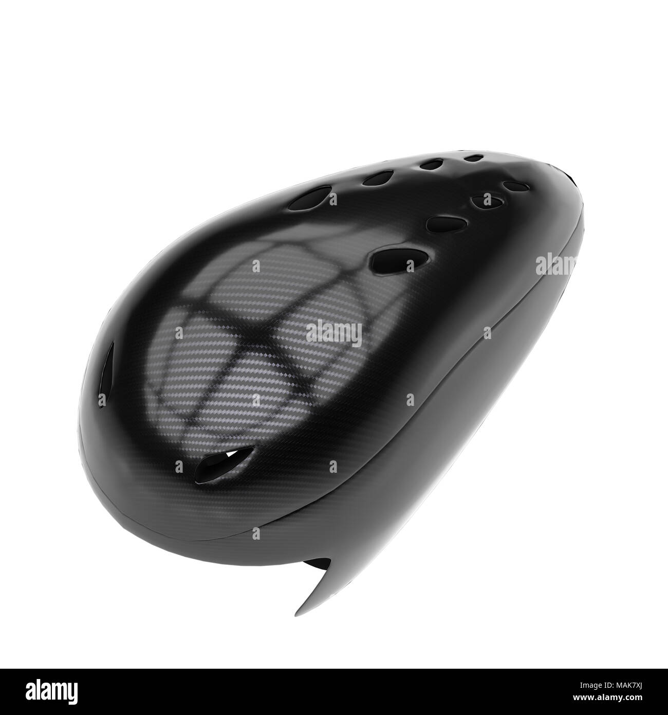 Time Trial Fahrrad Carbon Helm Stockfoto