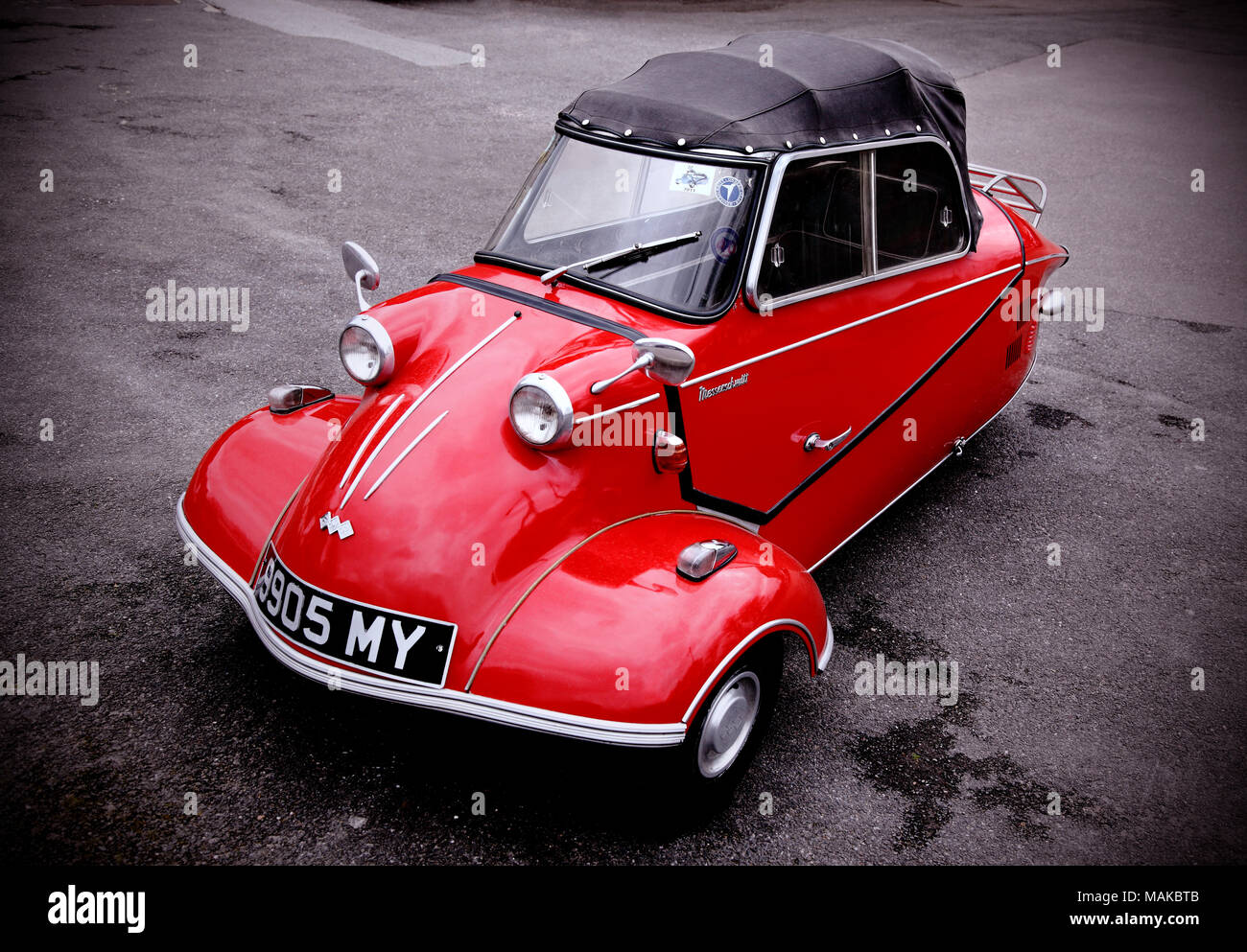 Messerschmitt Kabinenroller KR 200 (Kabine Scooter) Dreirad dreirädrigen Bubble micro-Auto. In der Deutschen Messerschmitt Flugzeugfabrik 1955-1964 vorgenommen. Stockfoto