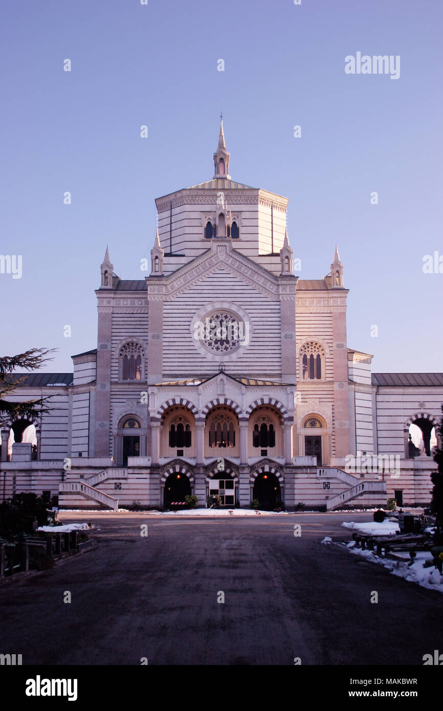 Cimitero Monumentale (Monumentaler Friedhof) in Mailand, Italien. Stockfoto