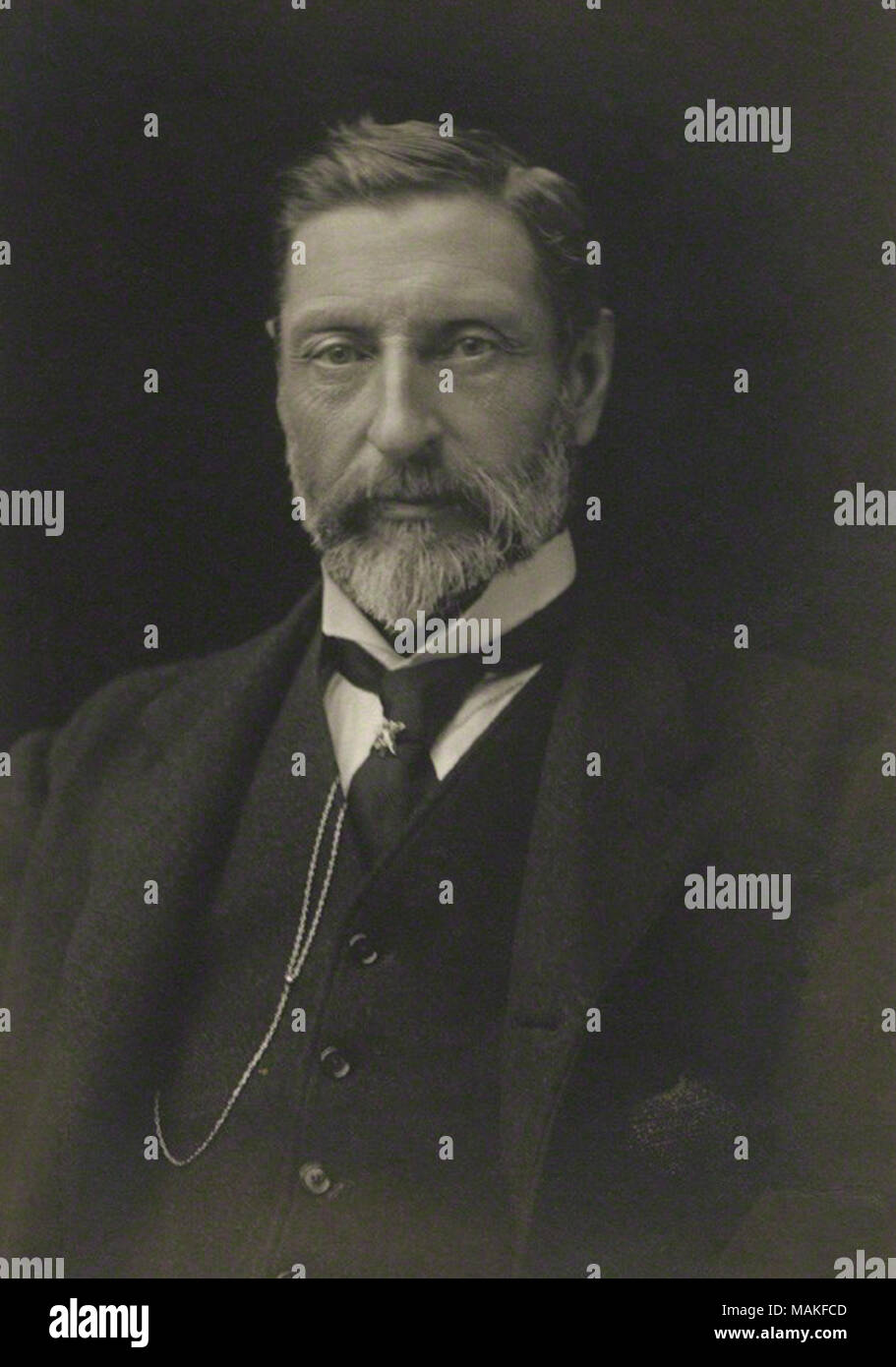 . Englisch: Sir (Henry) Rider Haggard, Schriftsteller. Babysitter in 18 Portraits. von James Russell & Söhne, Platin drucken, 1910 s Stockfoto