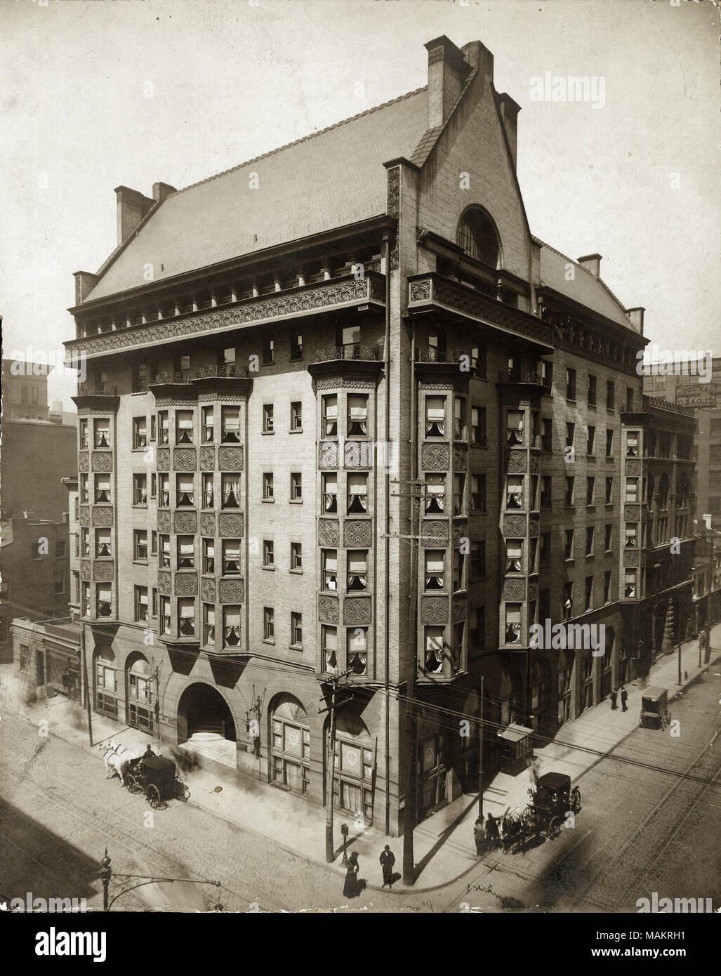 Titel: St. Nikolaus Hotel, 407 North Eighth Street. Nordwestecke der Achte und Heuschreckestraßen. (Auch als Victoria Building bekannt. Von Louis Sullivan) ausgelegt. . 1905. F.D. Hampson Stockfoto