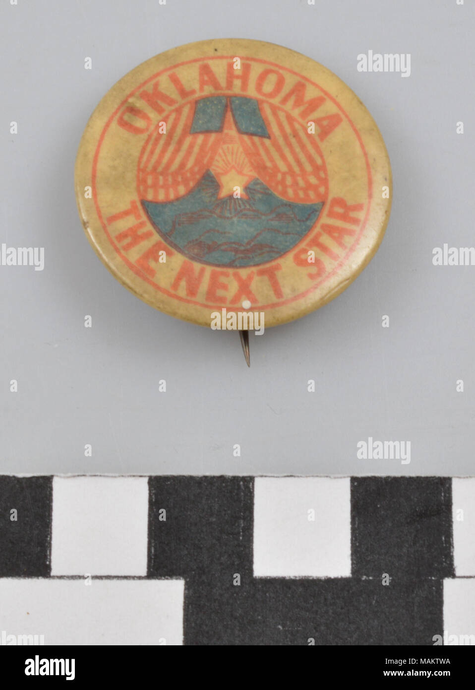 Schaltfläche Oklahoma Förderung als "Der nächste Star'. Titel: Oklahoma' Die nächsten Sterne'. zwischen 1900 und 1907. Geo. E. in Benz und Co. Stockfoto