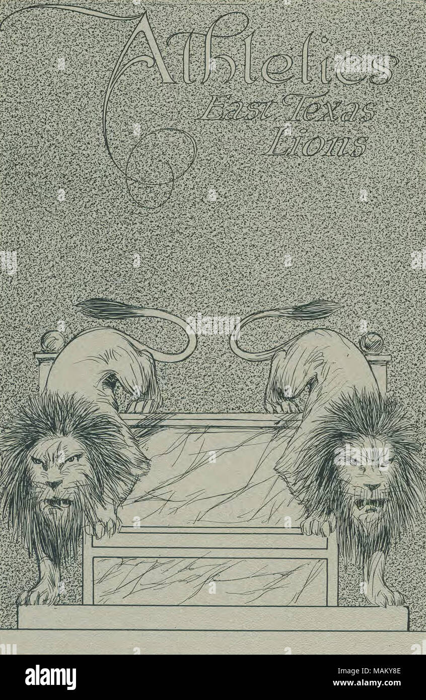 "Athletik" Artwork empfohlene im East Texas State Normal's College 1920 Locust Jahrbuch. . 1920. Stockfoto