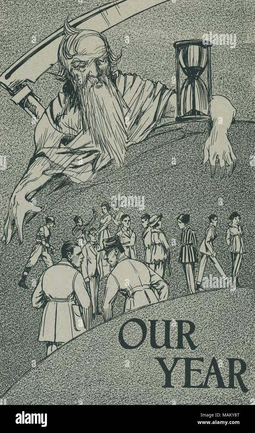 "Kunstwerk unser Jahr" im Osten von Texas State Normal's College 1920 Locust Jahrbuch. . 1920. Stockfoto