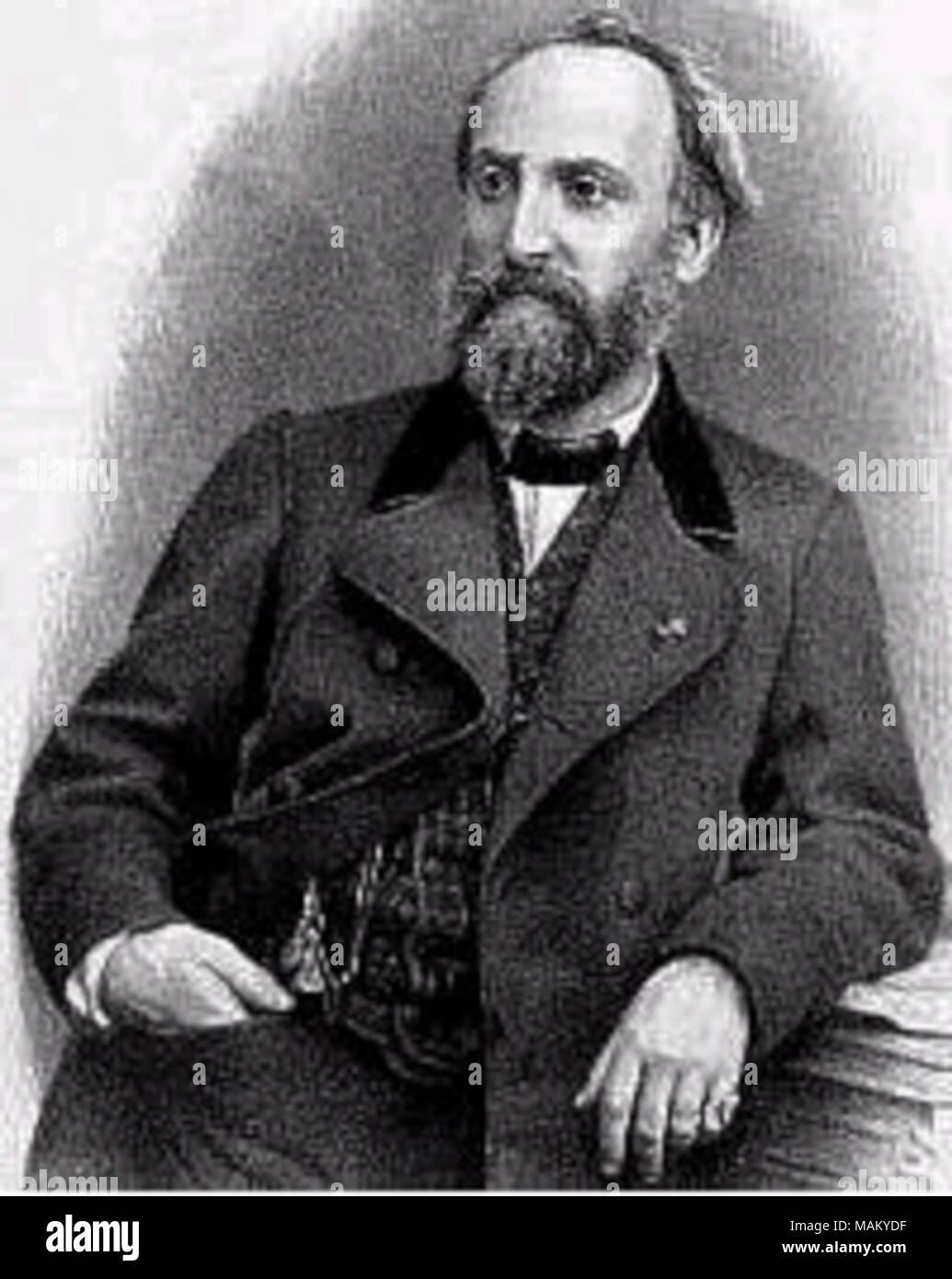 . Antoine-fran+? ois Marmontel (1816-1898), französischer Komponist, Pianist und Pädagoge. um 1870. radierung von namenlose Künstler Stockfoto