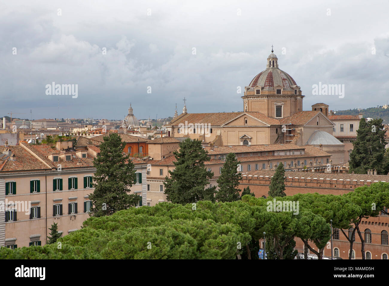 Rom, Italien, 18. November 2017 Blick auf Imperial Forum Rom Stockfoto