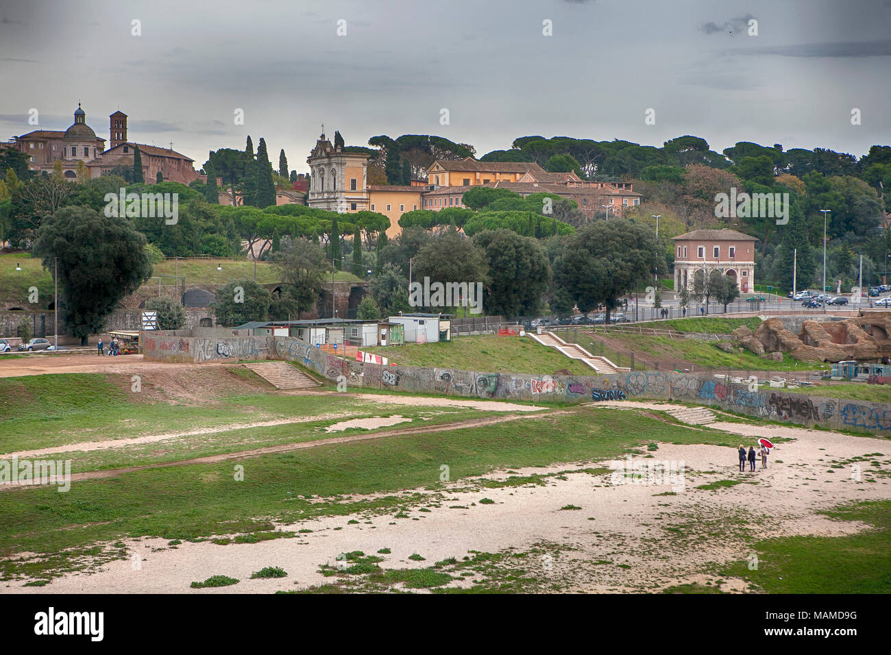 Rom, Italien, 18. November 2017 Blick auf Imperial Forum Rom Stockfoto