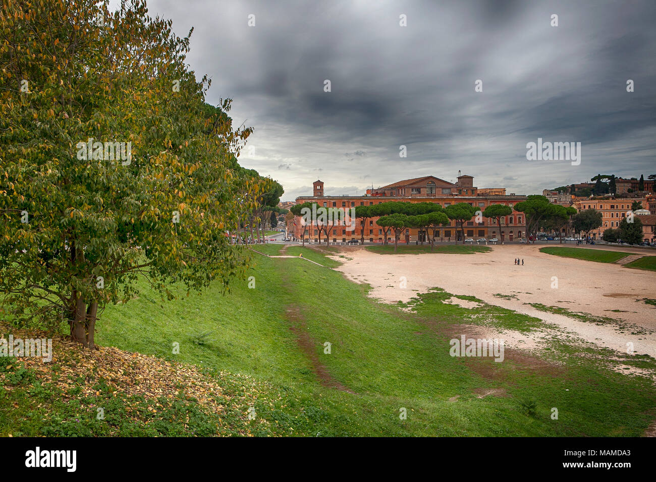 Rom, Italien, 18. November 2017 Blick auf Imperial Forum Rom Stockfoto