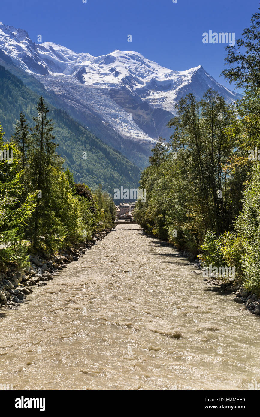 Mont Blanc, Chamonix, Frankreich. Stockfoto