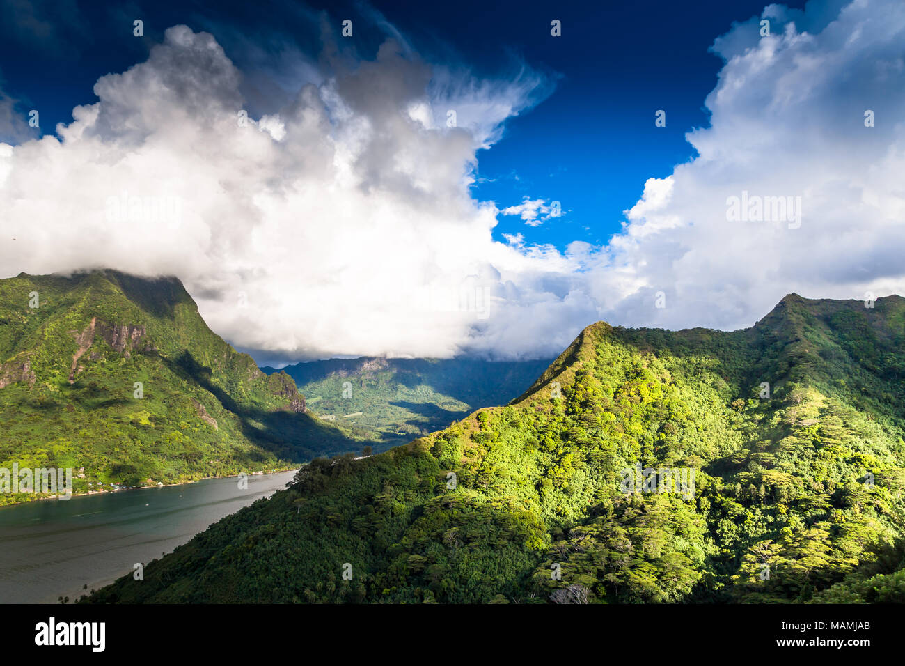 Insel Moorea in Französisch Polynesien. Stockfoto