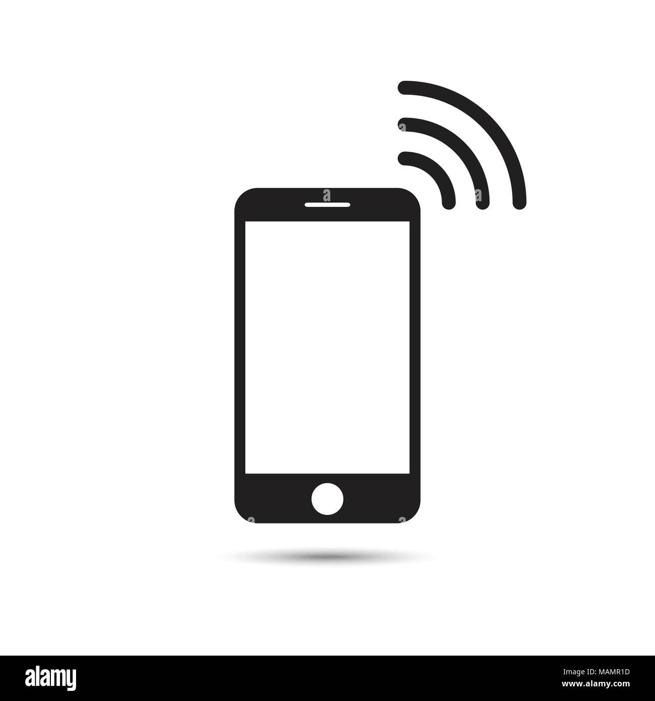 Handy Smartphone - Piktogramm - Symbol Icon Logo - schwarz weiß