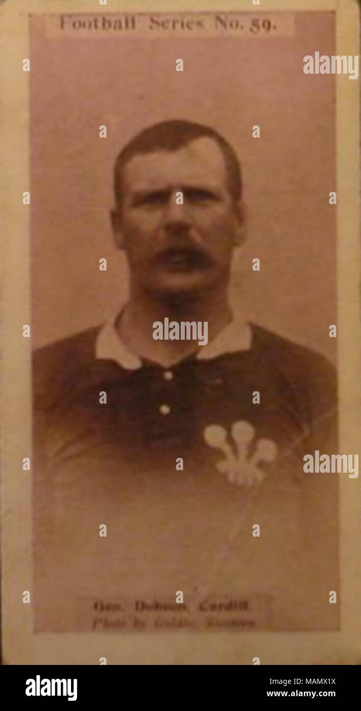 George Dobson, Wales und Cardiff rugby union Player. 1902. WD & HO will Tabak Karten Stockfoto