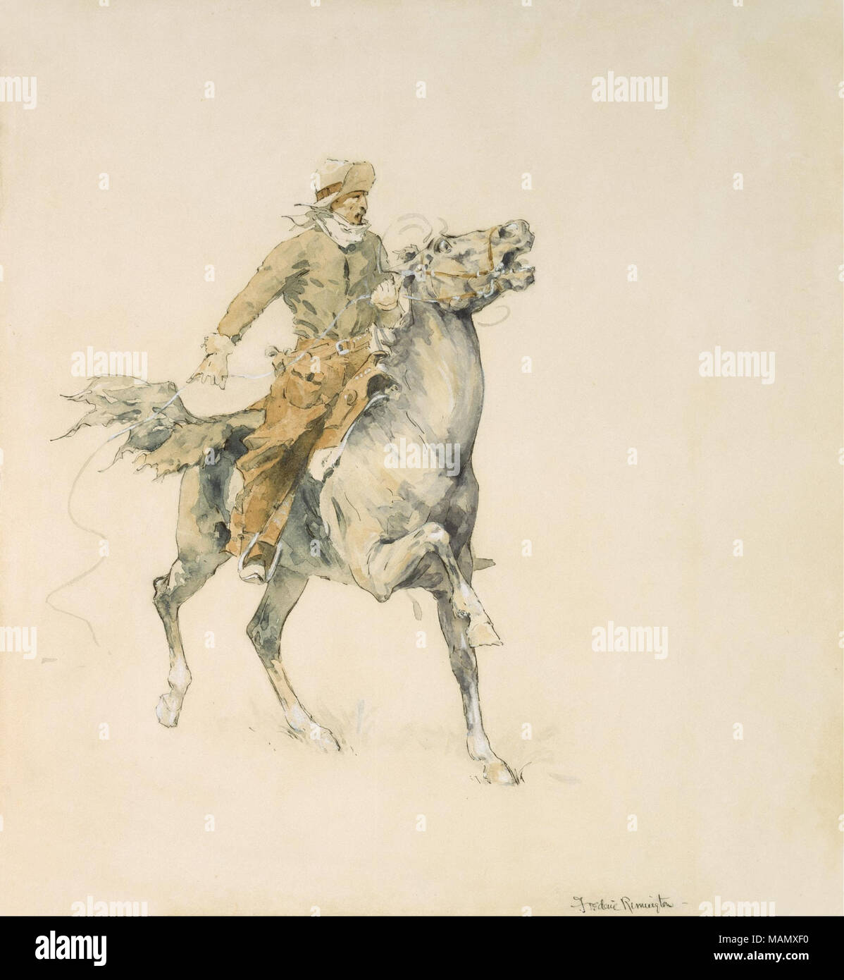 . Deutsch: Das Cowboy. 1895/1899 Stockfoto