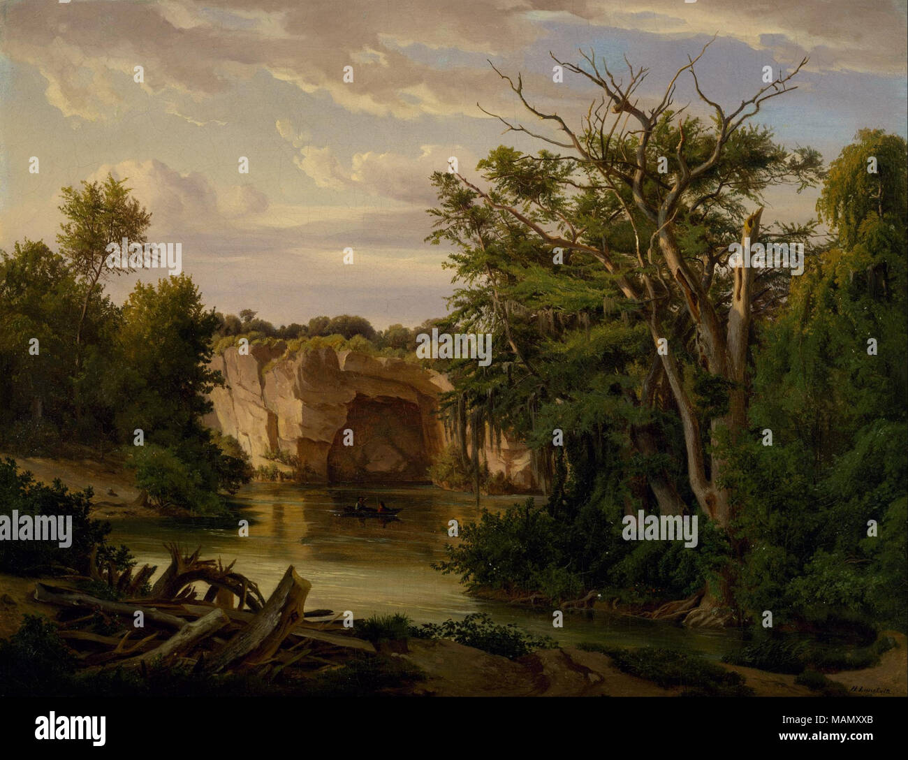 . Hill Country Landschaft. 1862 Stockfoto