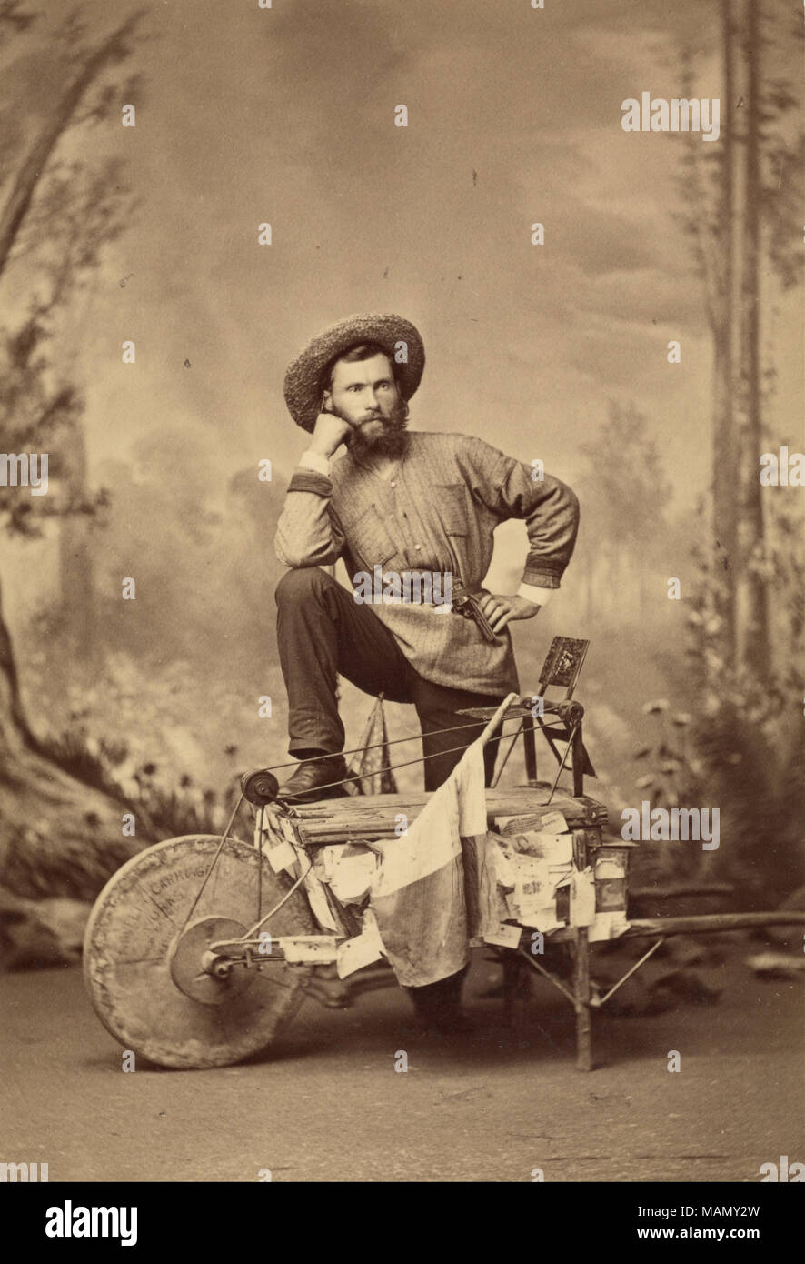 . L.P. Federmeyer. 1879 Stockfoto