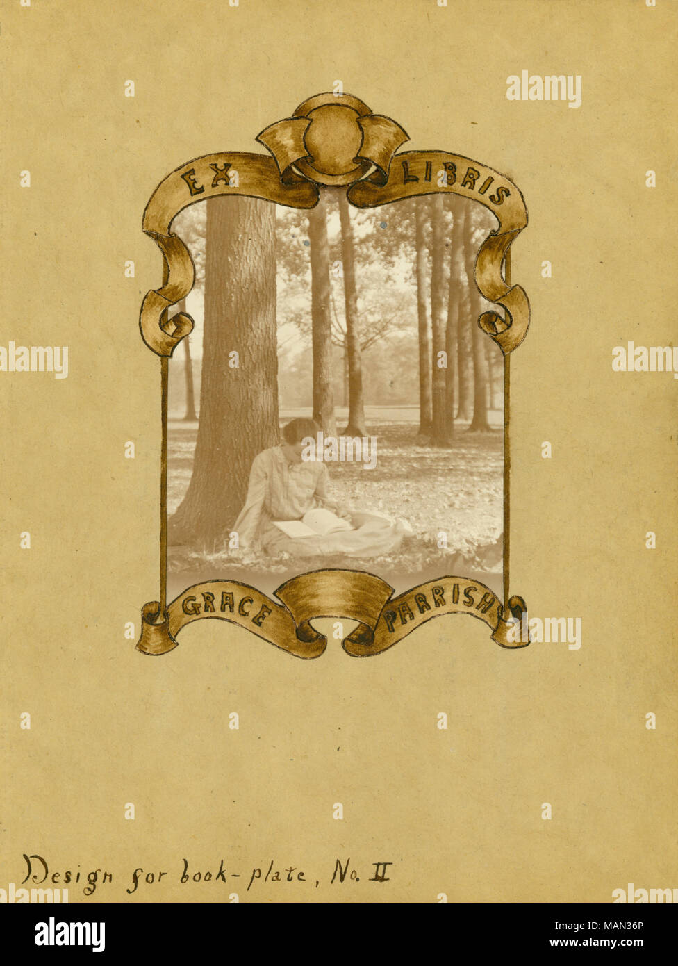 Entwürfe für ein Buch Platte durch Gnade Parrish, Seite 3. Titel: Die Töpferscheibe, Band 1, Nummer 1, Seite 41, November 1904. November 1904. Parrish, Gnade, Susan, 1881-1954 Stockfoto