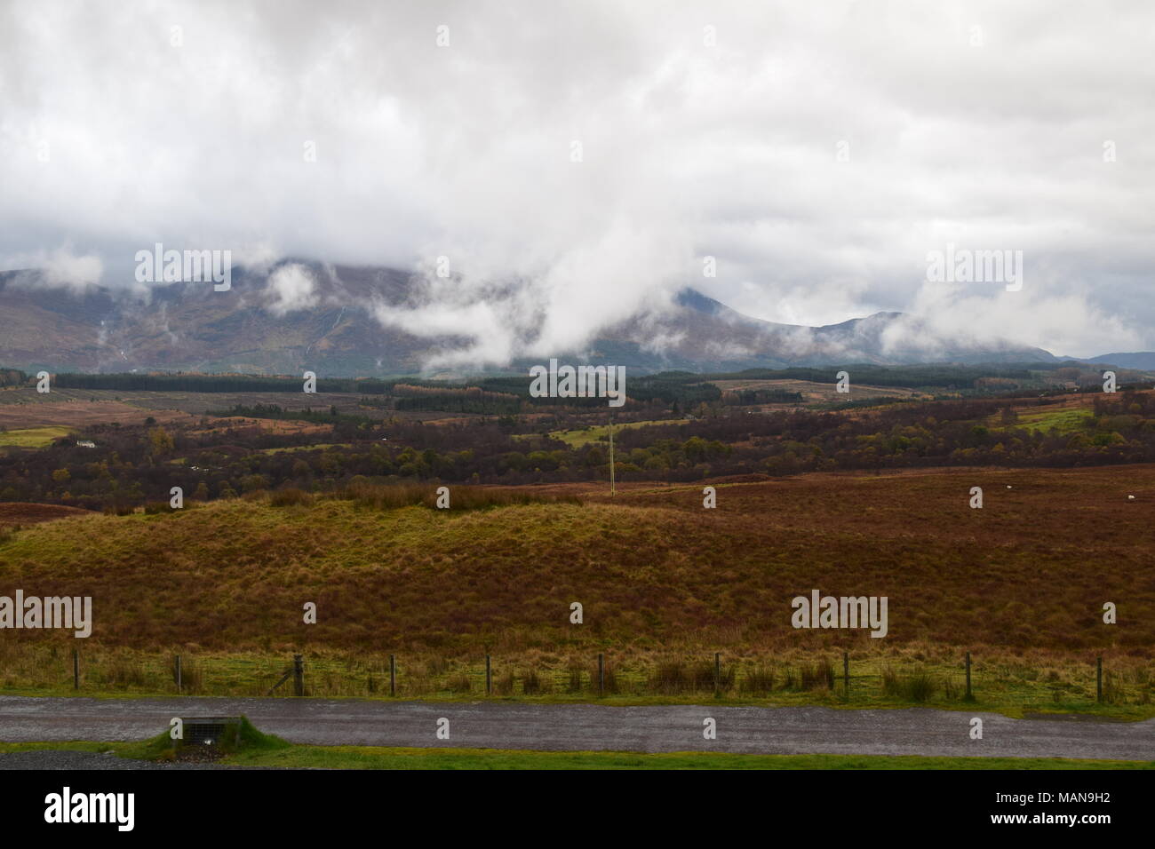 'Ben Nevis'' ''Scotland Commando Memorial ''Scottish Highlands". Stockfoto