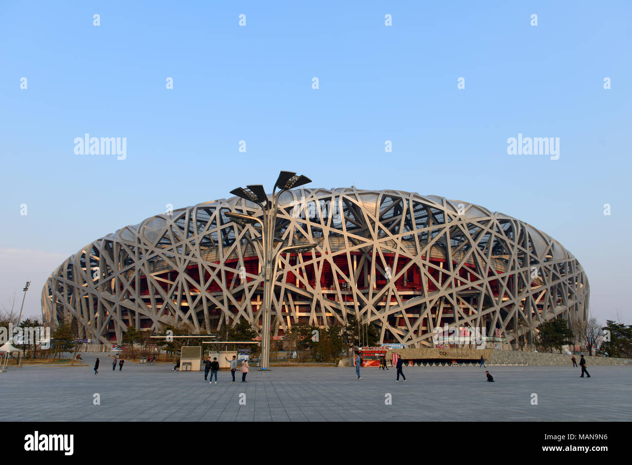 Beijing China Bird's Nest National Stadium Stockfoto