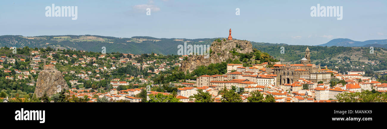 Stadt Le Puy-en-Velay, Haute-Loire, Auvergne-Rhone-Alpes, Frankreich, Stockfoto